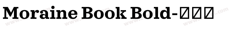 Moraine Book Bold字体转换